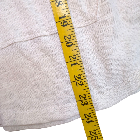 Roxy Slub Knit Hoodie, XS, Lightweight Sweatshirt Pullover, Cream, Pocket, Cozy - Picture 6 of 9